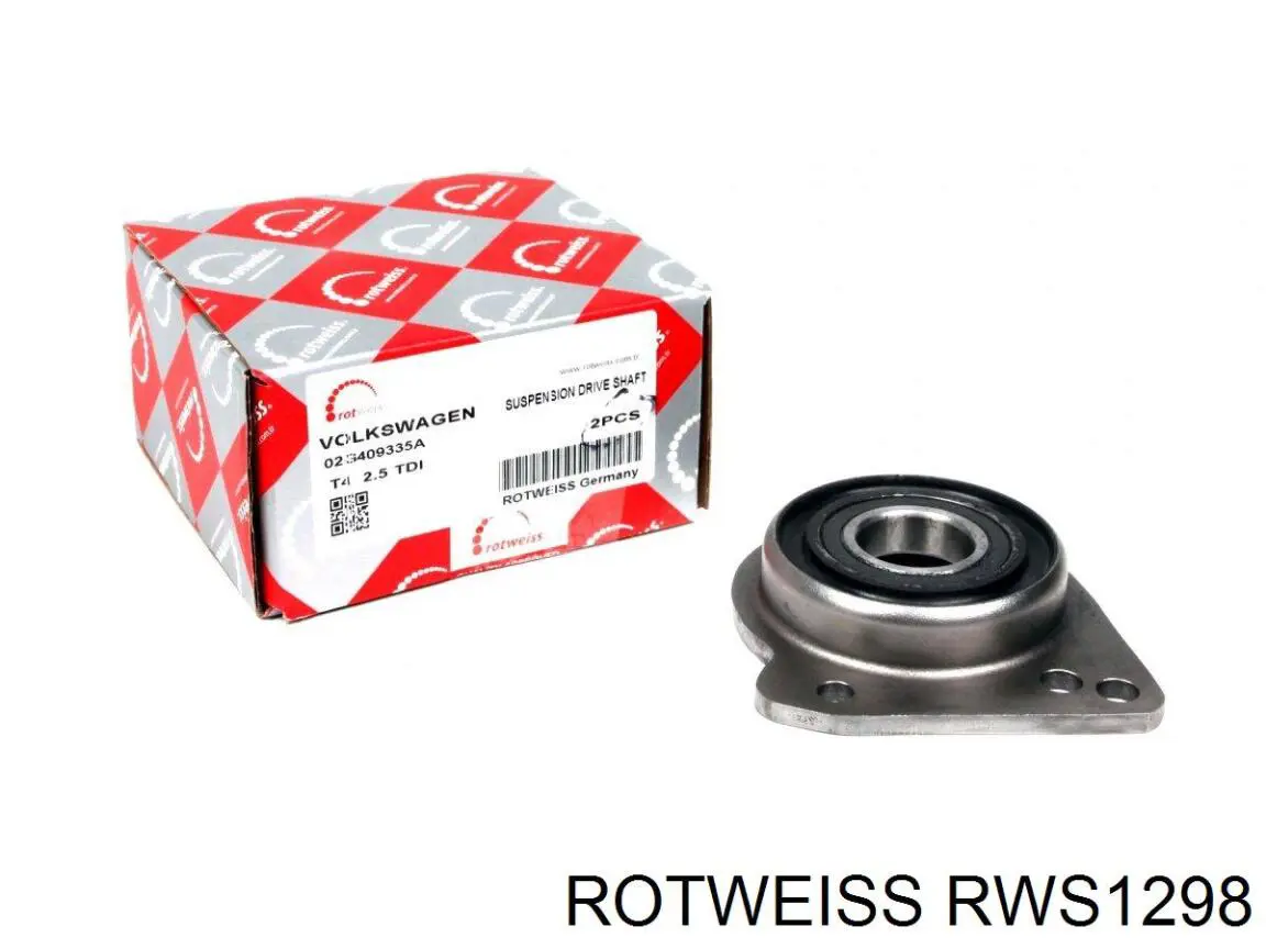 Soporte de rodamiento intermedio del semieje delantero Rotweiss RWS1298 precio, desde 30,05 EUR