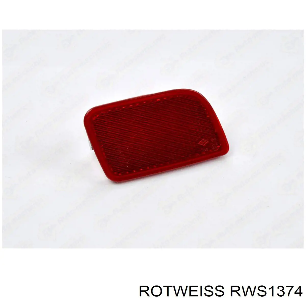 RWS1374 Rotweiss reflector, parachoques trasero, izquierdo