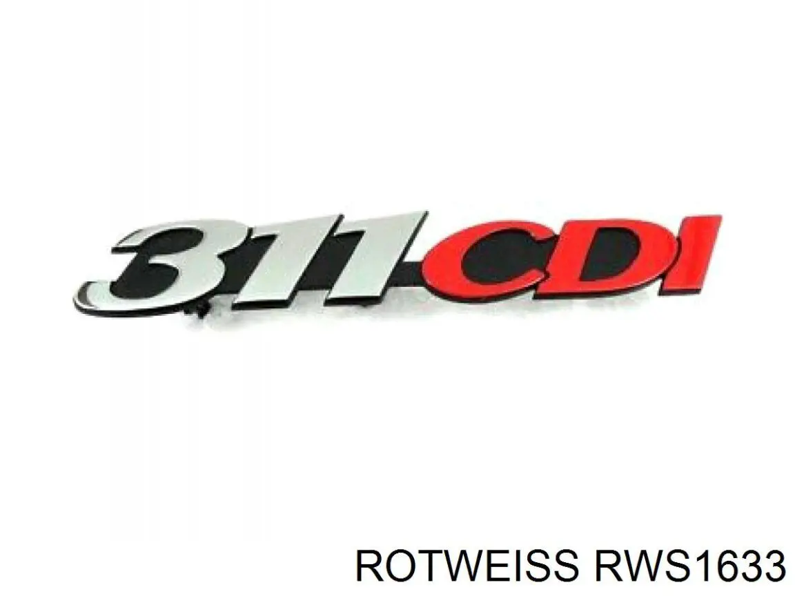 Emblema de la parrilla del radiador RWS1633 Rotweiss