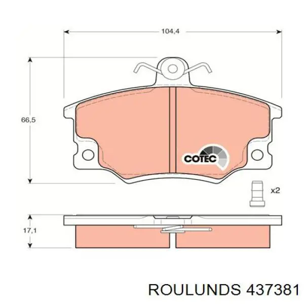 Pastillas de freno delanteras Fiat Tipo 160