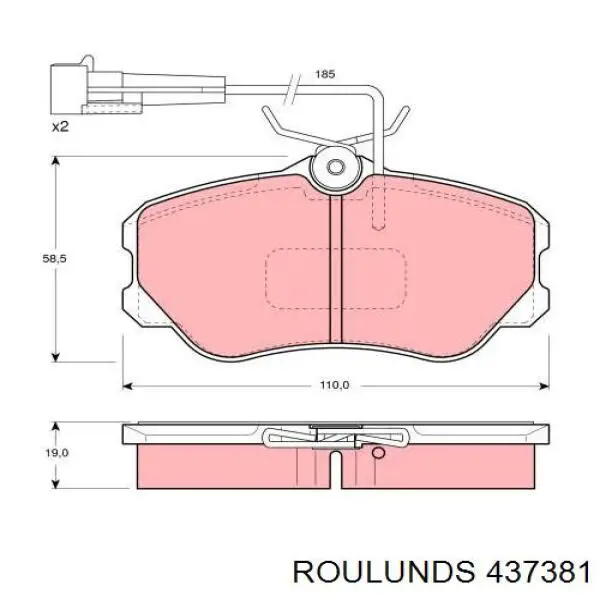 Pastillas de freno delanteras Fiat Tipo 160
