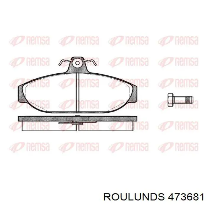 473681 Roulunds pastillas de freno delanteras