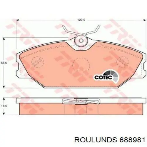 Pastillas de freno delanteras Renault Laguna 1 B56, 556