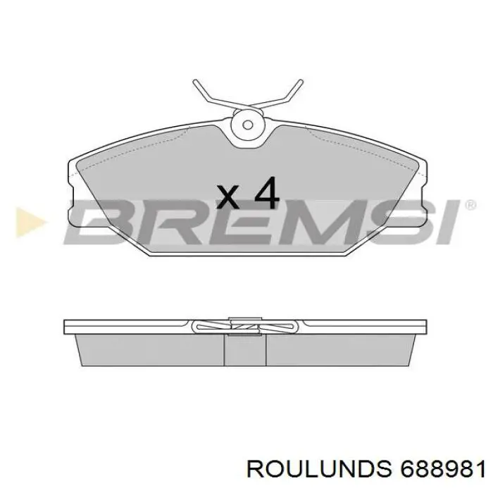Pastillas de freno delanteras Renault Laguna 1 B56, 556