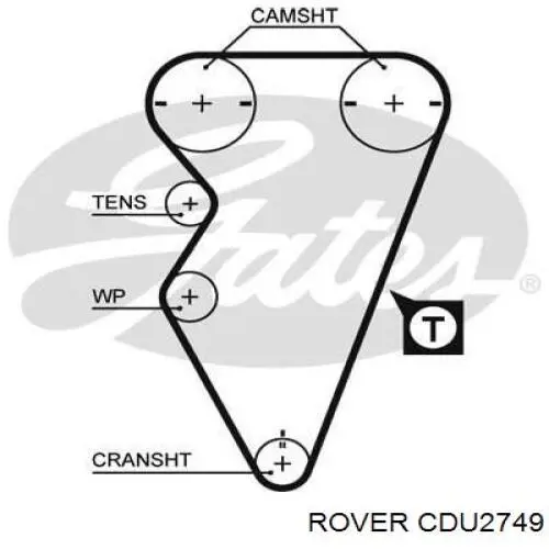 CDU2749 Rover correa distribución