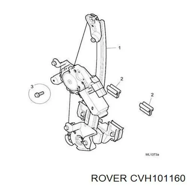 CVH101160 Rover mecanismo de elevalunas, puerta trasera derecha