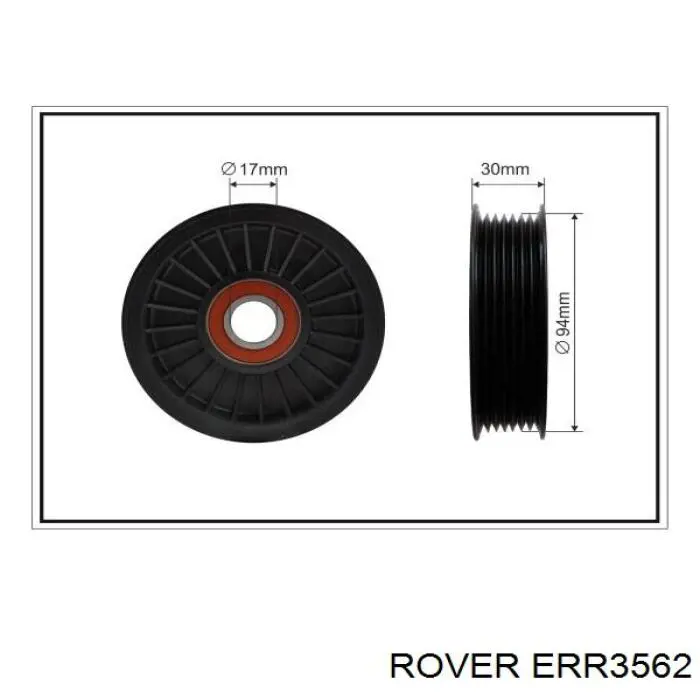 ERR3562 Rover tensor de correa, correa poli v