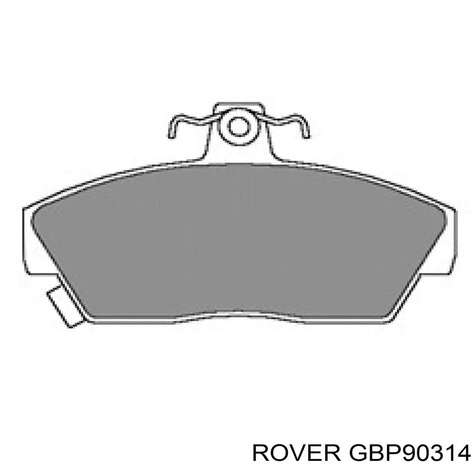 GBP90314 Rover pastillas de freno delanteras