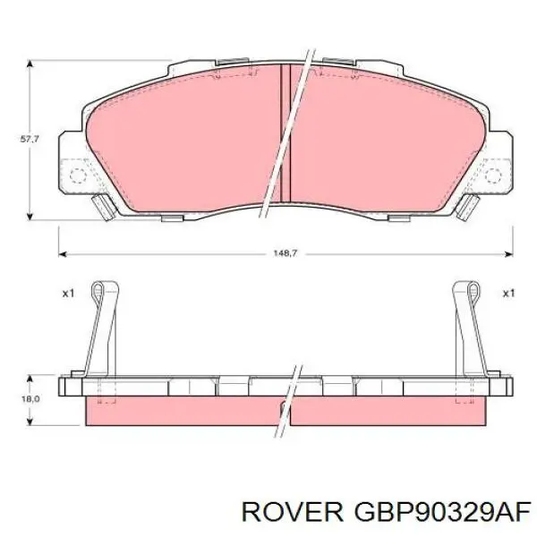 Pastillas de freno delanteras Honda CR-V 1 RD