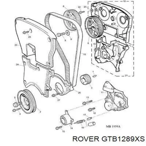 GTB1289XS Rover correa distribucion