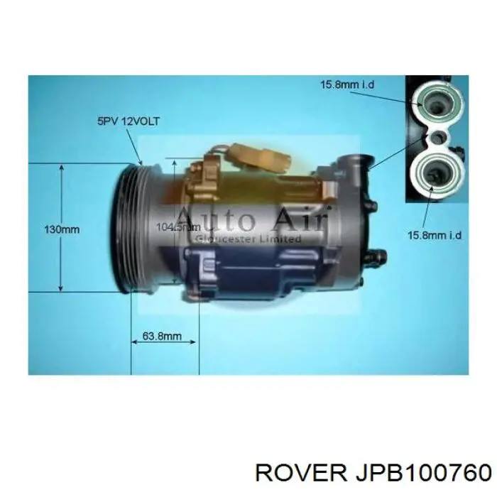 Compresor ac Rover JPB100760 precio, desde 78,41 EUR