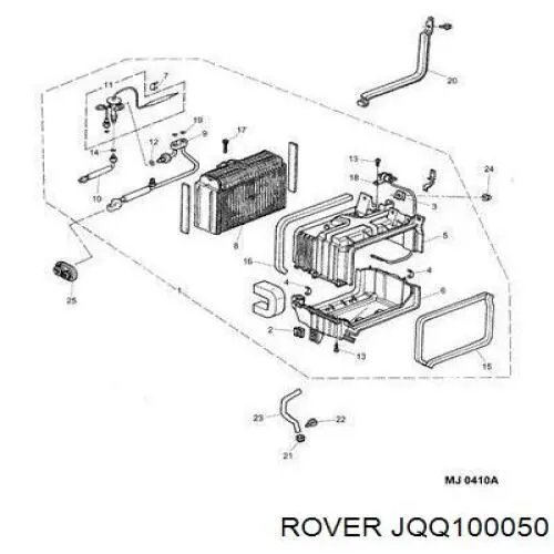 JQQ100050 Rover condensador aire acondicionado