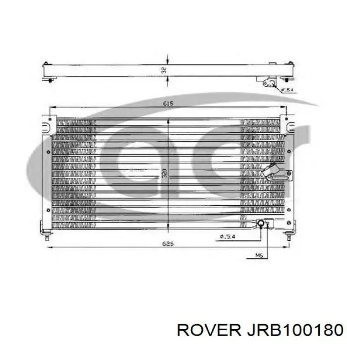 JRB100180 Rover condensador aire acondicionado