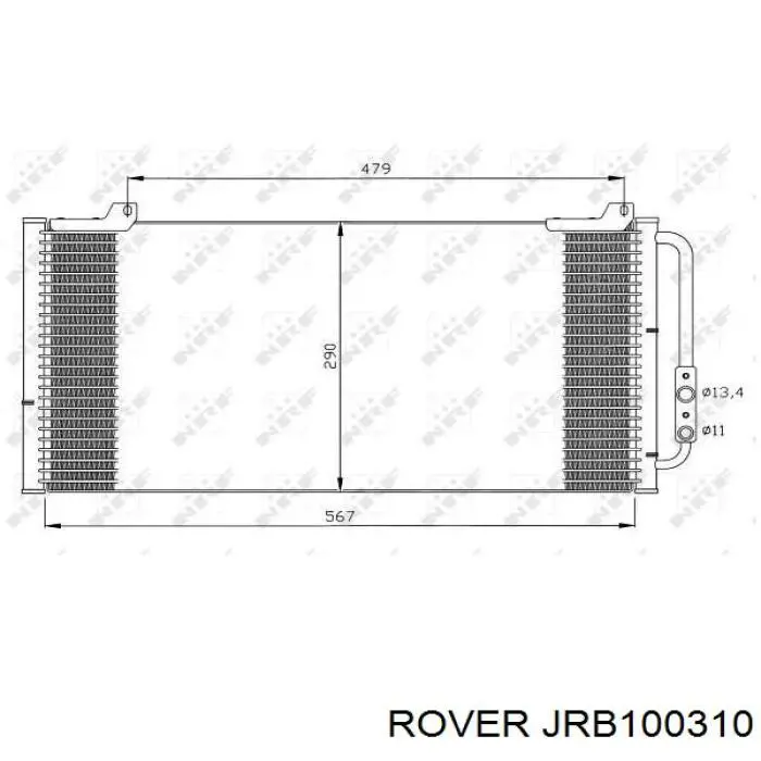 JRB100310 Rover condensador aire acondicionado