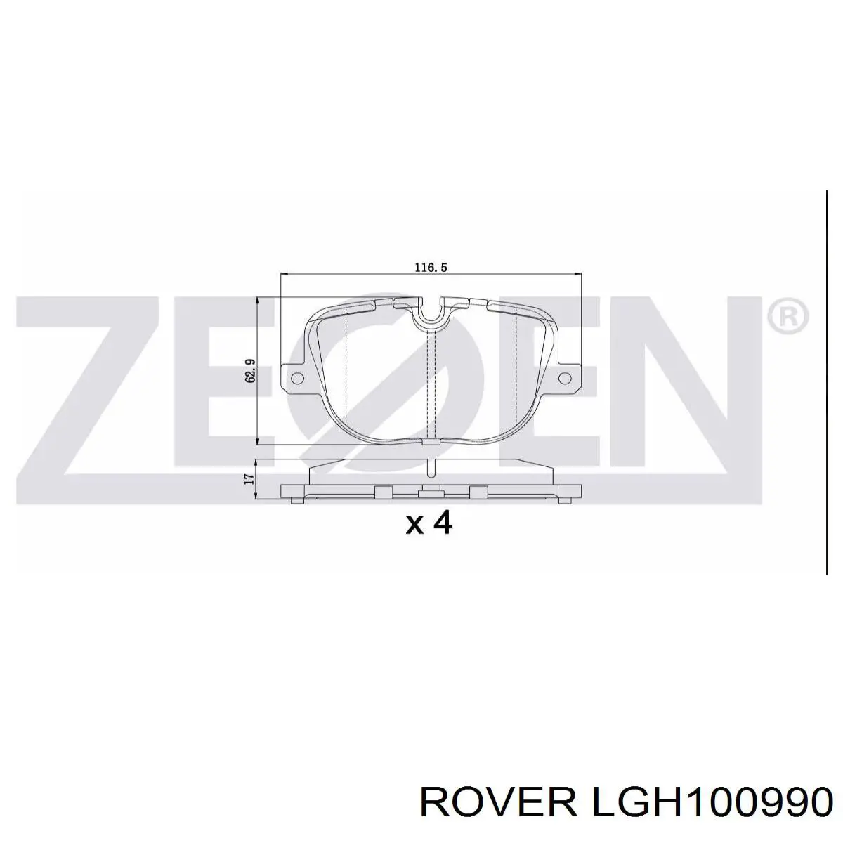 LGH100990 Rover válvula de admisión