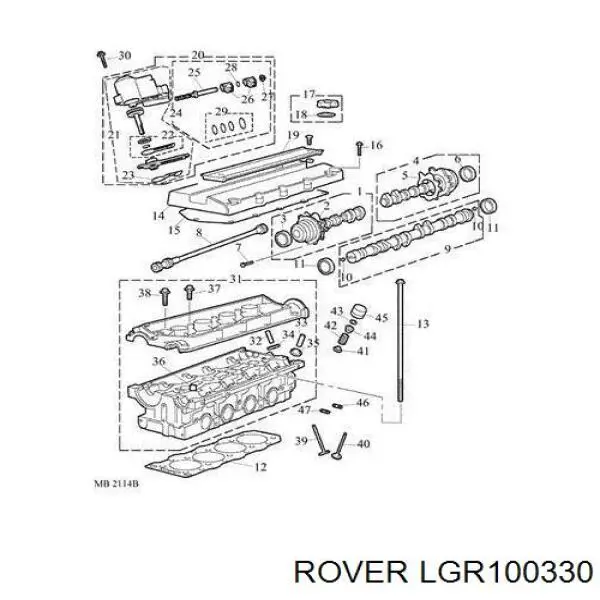 LGR100330 Rover empujador de válvula