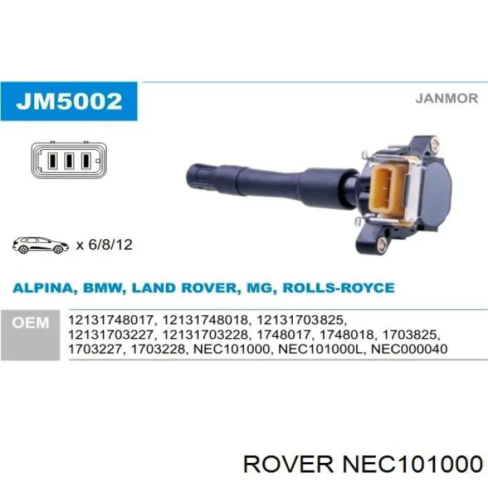 NEC101000 Rover bobina