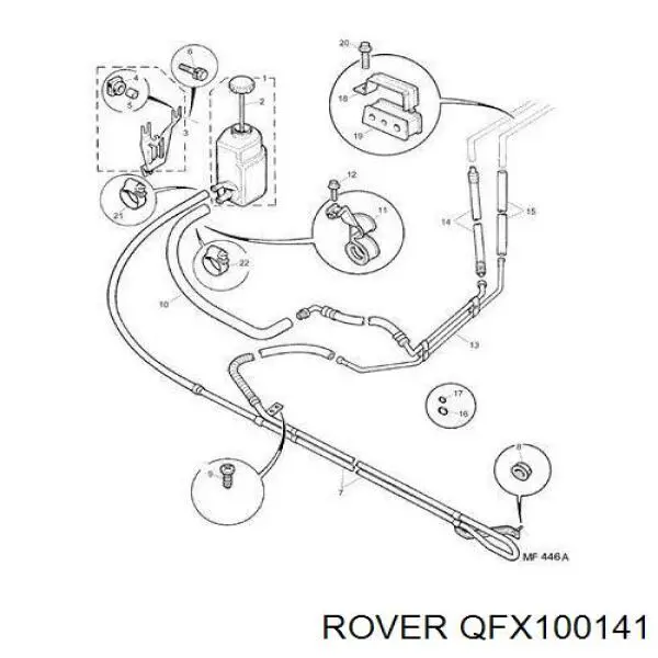 Depósito de la bomba de dirección asistida Rover 25 hatchback (RF) (2000 - 2005) precio, desde 39,20 EUR