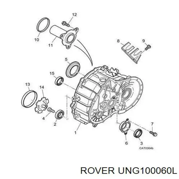 UNG100060L Rover anillo retén de semieje, eje delantero, derecho