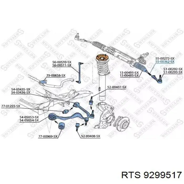 Comprar 9299517 RTS Barra de acoplamiento