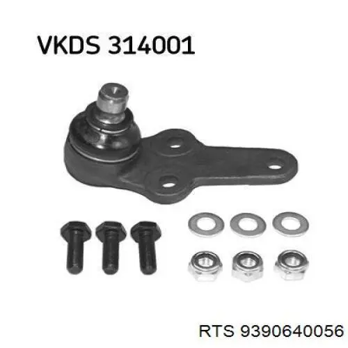 Rótula inferior de suspensión RTS 9390640056 precio, desde 35,90 EUR