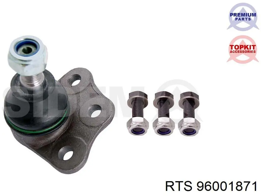 Brazo inferior derecho de la suspensión delantera 96001871 RTS