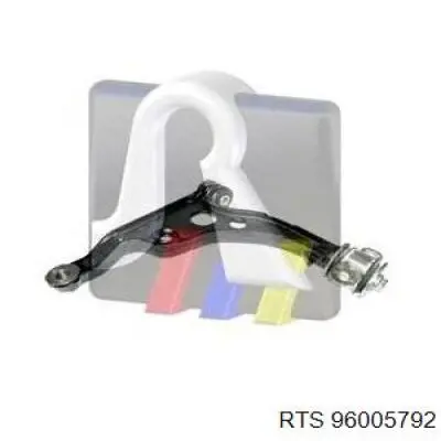 Brazo inferior izquierdo de la suspensión delantera RTS 96005792