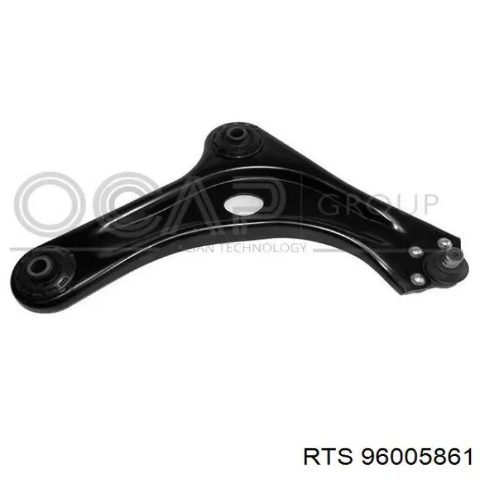 Brazo inferior derecho de la suspensión delantera 96005861 RTS