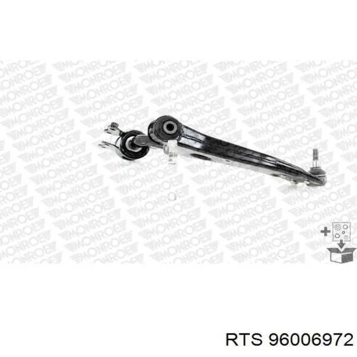 Brazo inferior izquierdo de la suspensión delantera 96006972 RTS