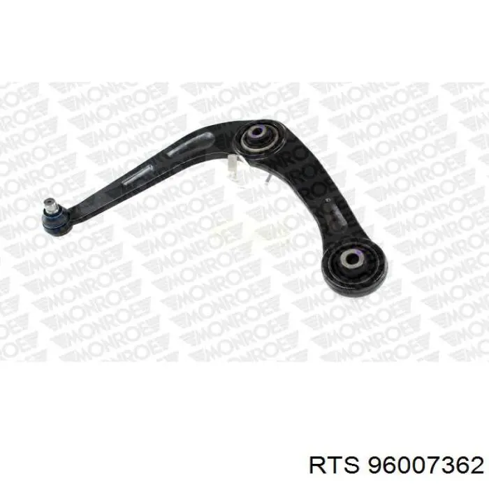 Brazo inferior izquierdo de la suspensión delantera 96007362 RTS