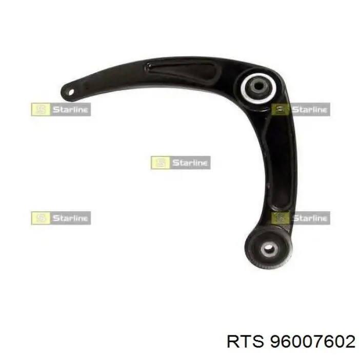 Brazo inferior izquierdo de la suspensión delantera 96007602 RTS