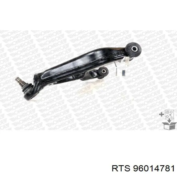 Brazo inferior derecho de la suspensión delantera RTS 96014781 precio, desde 285,87 EUR