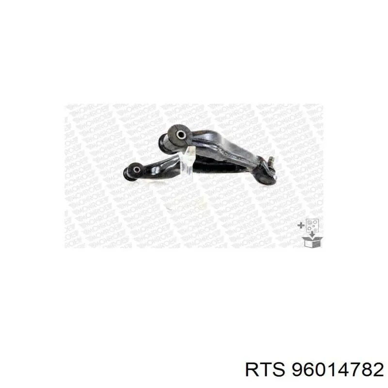 Brazo inferior izquierdo de la suspensión delantera 96014782 RTS