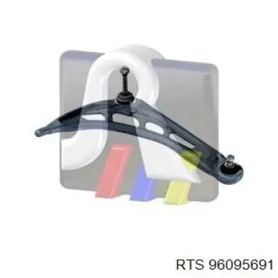 Brazo inferior derecho de la suspensión delantera RTS 96095691