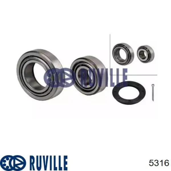 Cojinete de rueda 5316 Ruville