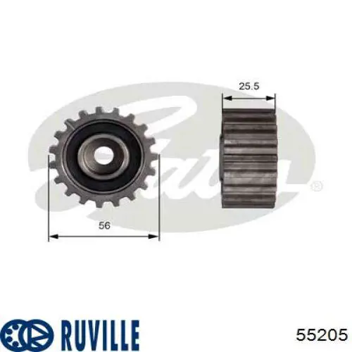 Rodillo intermedio de correa dentada para Ford Sierra  (GBG, GB4)