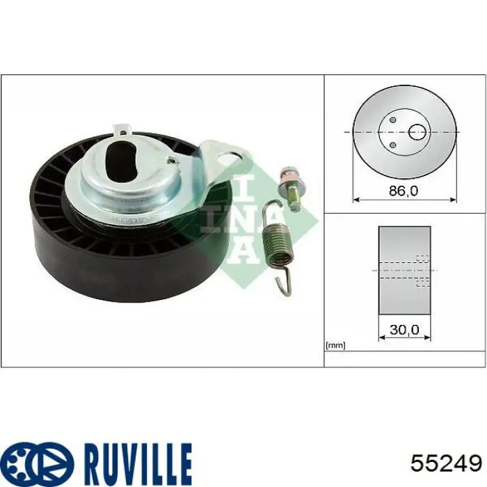 Precio del repuesto Rodillo tensor cadena Fiesta III hatchback