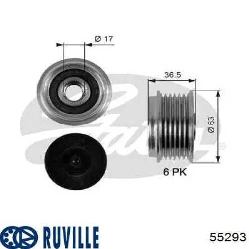 55293 Ruville poleas juego de piezas