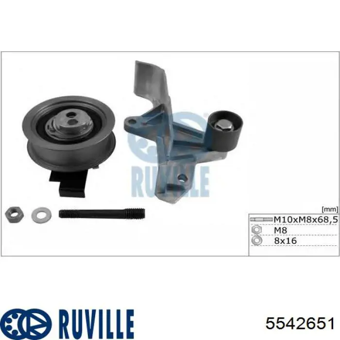 5542651 Ruville Kit correa de distribución