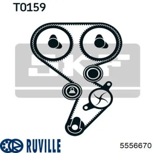 Kit correa de distribución Renault Megane 2 LM0, LM1