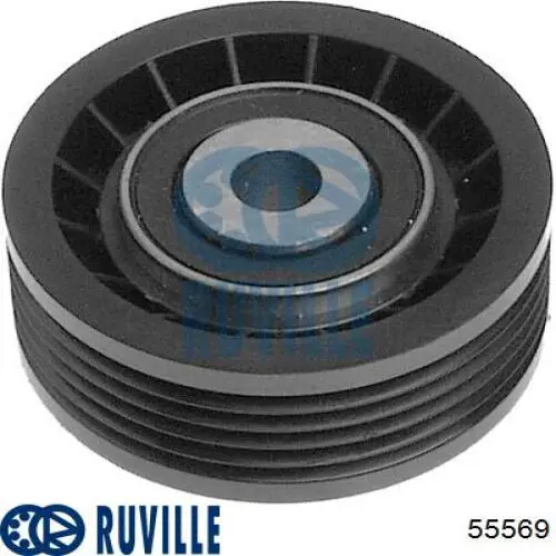 Polea tensora correa poli V 55569 Ruville