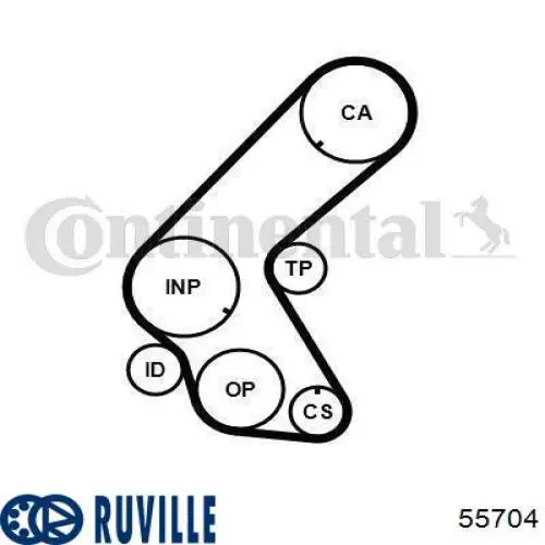 Comprar 55704 Ruville Polea correa distribución