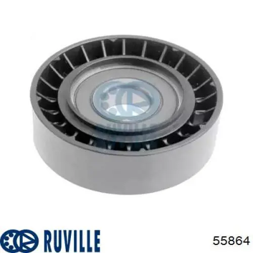 Polea inversión / guía, correa poli V 55864 Ruville