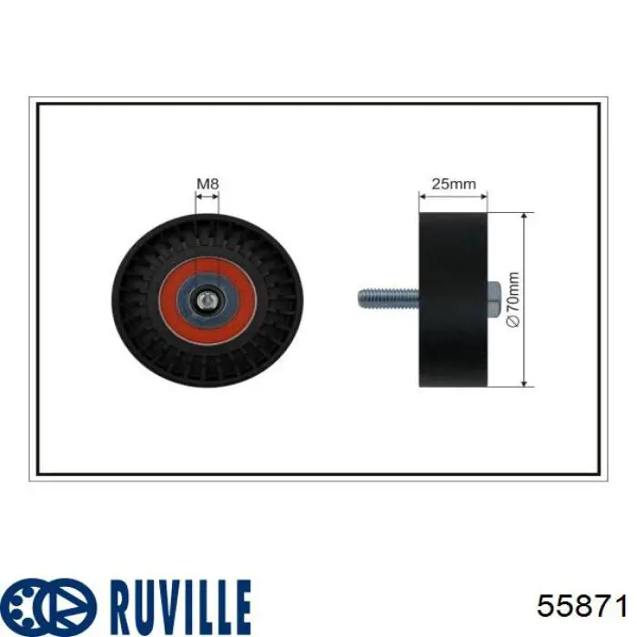 55871 Ruville Polea tensora