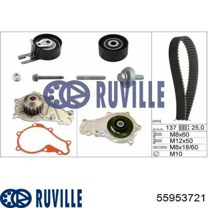 Kit correa de distribución Peugeot Partner 1 5F