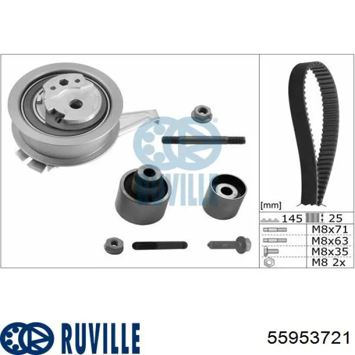 Kit correa de distribución Peugeot Partner 1 5F