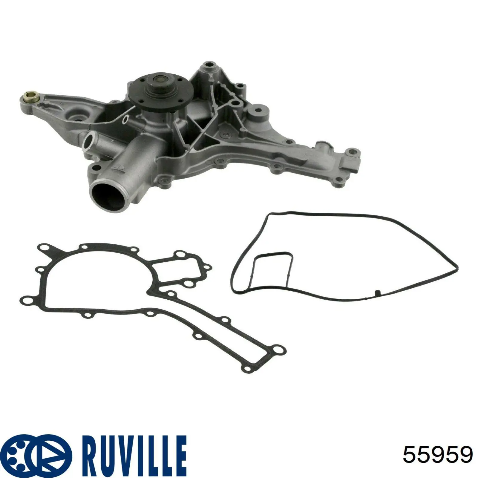 55959 Ruville rodillo, correa trapecial poli v