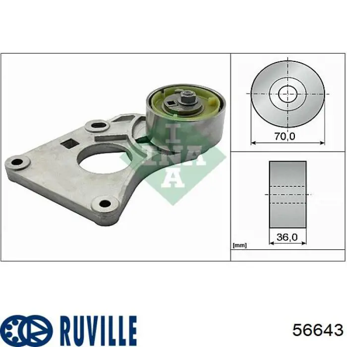 Tensor, correa dentada Peugeot 406 8B