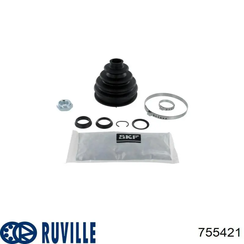 755421 Ruville fuelle, árbol de transmisión delantero exterior