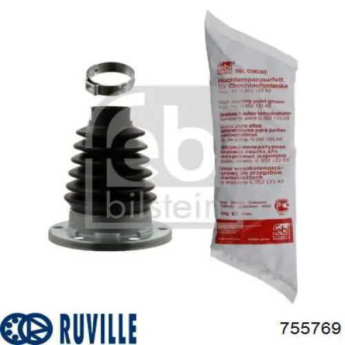 755769 Ruville Fuelle interior de junta homocinética del semieje trasero